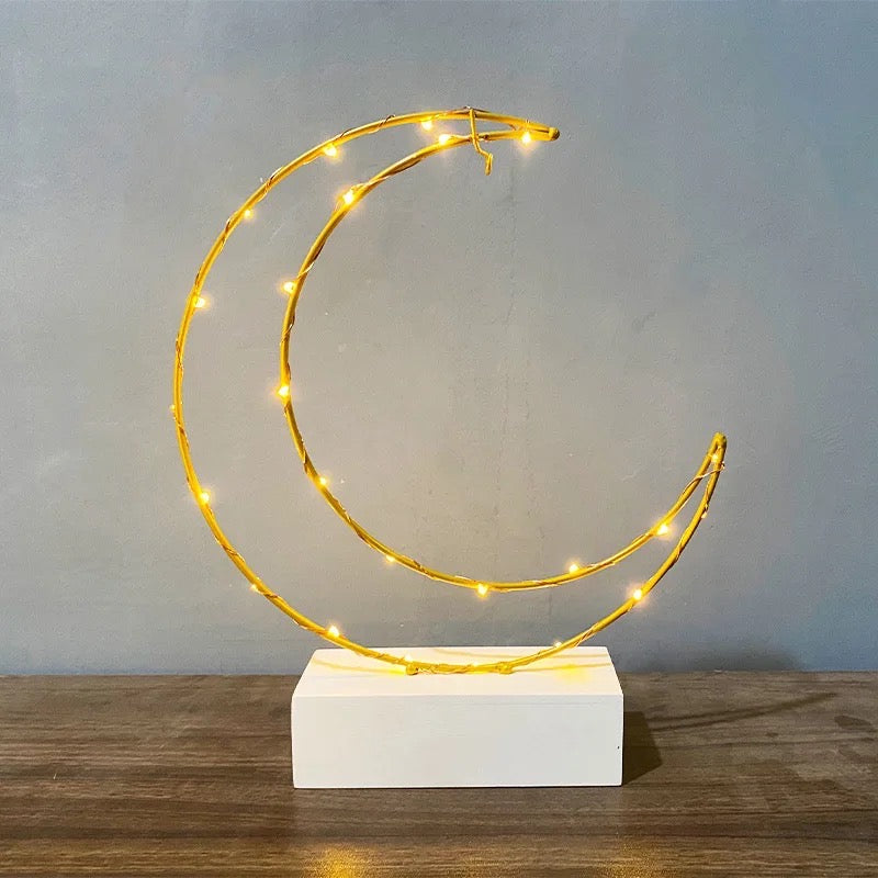 Moon Crescent LED Light Stand