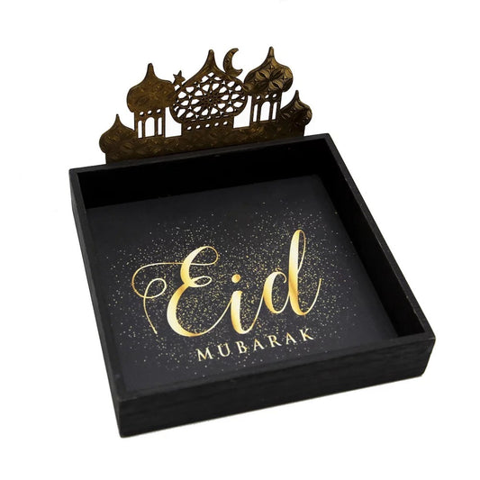 Black wood eid tray