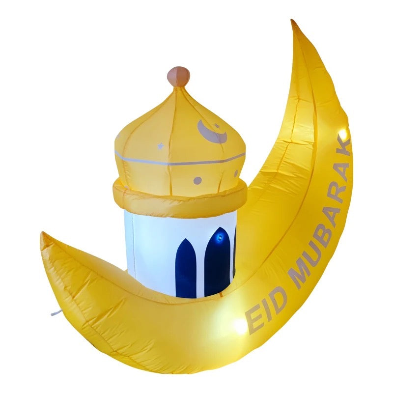 Moon and mosque inflatable